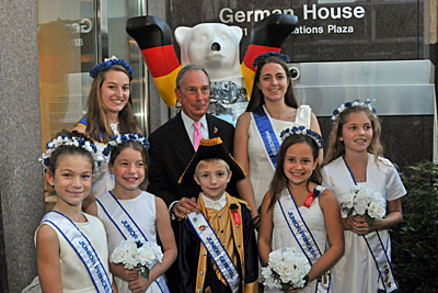 Mayor with Queen and Court